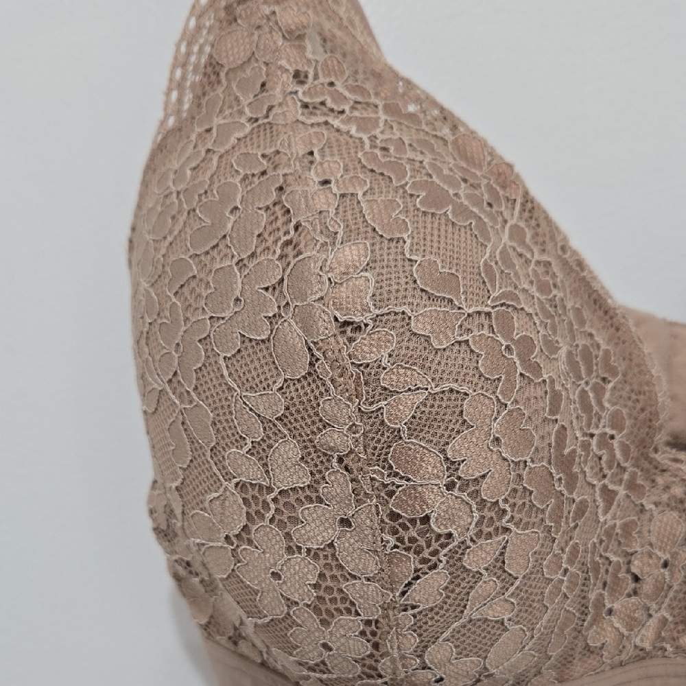 Warners Romantic Lace Padded Bra in Tan Size 34C - Picture 2 of 6